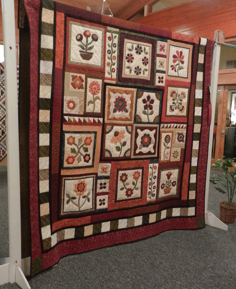 Wendy Rieves flower quilt