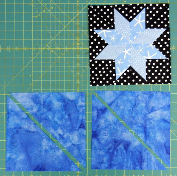 turning a quilt block on point