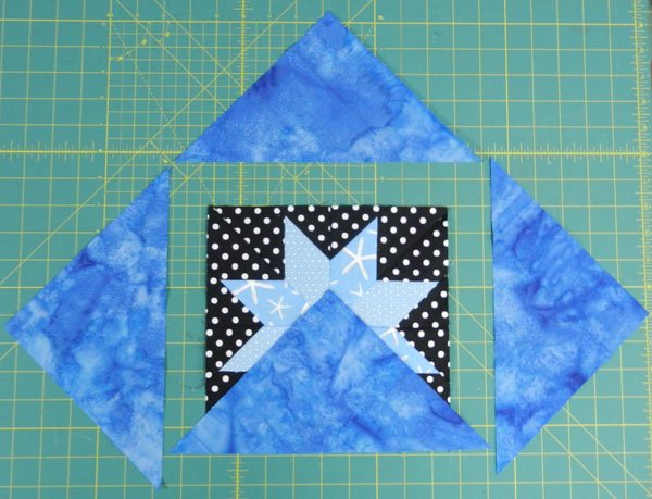 turning a quilt block on point