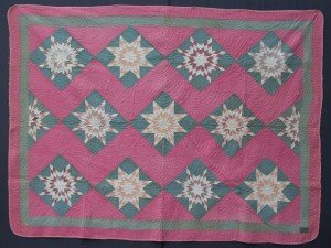 Antique 8 pointed star quilt