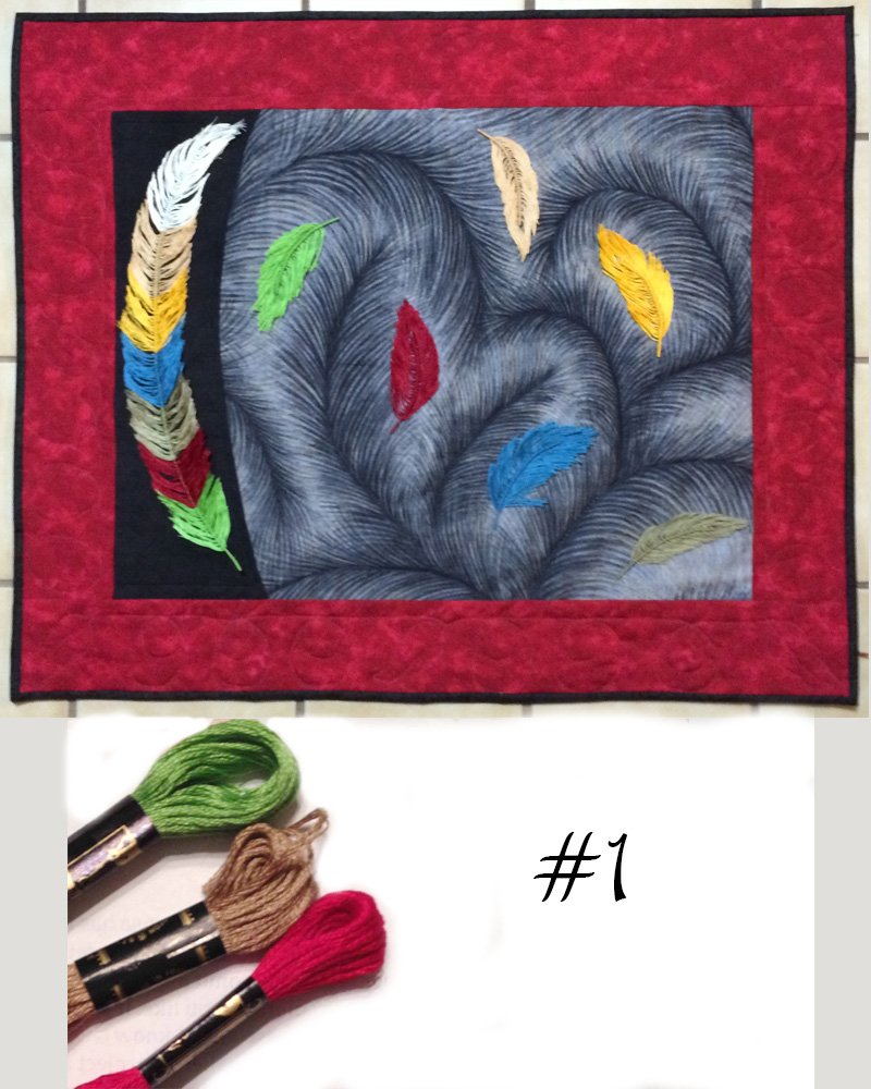 An embellished wallhanging