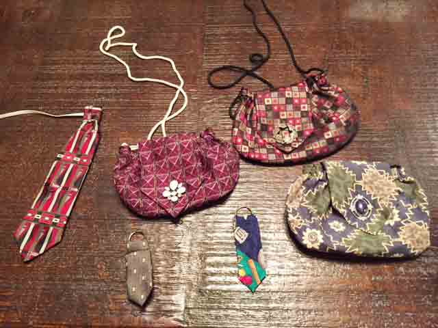 Purses from neckties