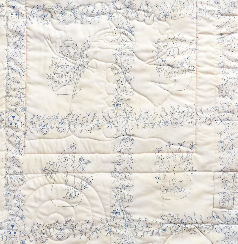 i love winter quilt