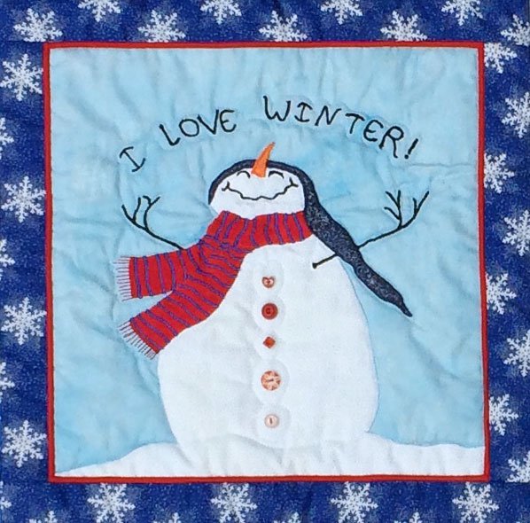 I love winter quilt
