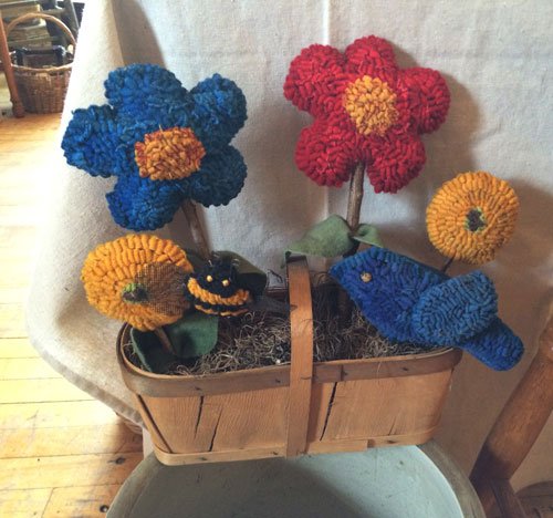 wool-flowers-bird-bee