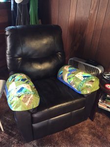 quilted arm rest covers